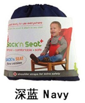 Kids Stoel Kinderstoel Reizen Opvouwbare Wasbare Baby Dining Hoge Eetkamer Cover Seat Veiligheidsgordel Feeding Baby Care Accessoires marine