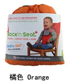Kids Stoel Kinderstoel Reizen Opvouwbare Wasbare Baby Dining Hoge Eetkamer Cover Seat Veiligheidsgordel Feeding Baby Care Accessoires oranje