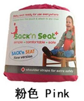 Kids Stoel Kinderstoel Reizen Opvouwbare Wasbare Baby Dining Hoge Eetkamer Cover Seat Veiligheidsgordel Feeding Baby Care Accessoires roze