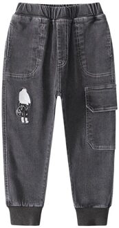 Kids Toevallige Zwarte Jeans Cargo Broek Voor Jongens Jongens Cargo Pocket Jeans Kinderen Kleding Fabrikanten China 5
