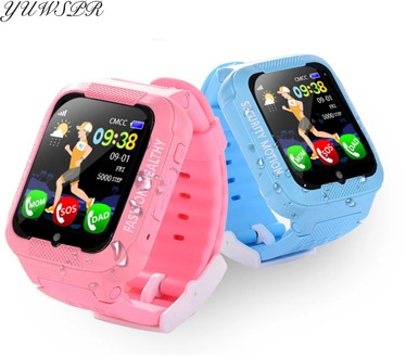 Kids Tracker Watch GPS LBS Location Touch Screen Camera Open Waterproof SD Card Bluetooth SOS Call Watches Safe Baby Clock K3