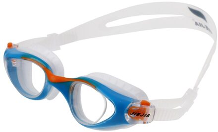 Kids Uv-bescherming Siliconen Zwembril Anti-Fog Zwemmen Bril Kinderen Zwembril Voor Zwemmen blauw