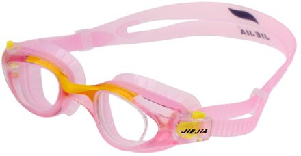 Kids Uv-bescherming Siliconen Zwembril Anti-Fog Zwemmen Bril Kinderen Zwembril Voor Zwemmen roze