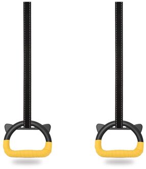 Kids Verstelbare Gym Ring Met Verstelbare Nylon Band Handgrepen Kinderen Training Apparatuur Gym Ring Ritmische Gymnastiek Ringen 1.5M