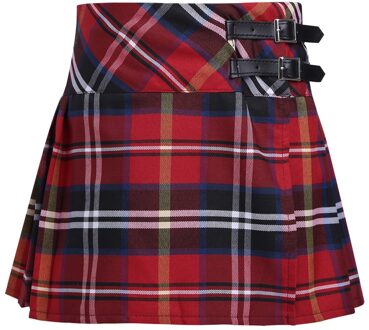 Kids Vintage Geplooide Rok Voor Meisje Plaid Katoen Rokken School Kleding Lente Herfst Tiener Meisje Rok Kinderen Kleding 4-14Y 12