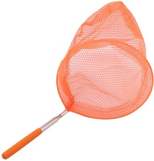 Kids Visnetten Regenboog Telescopische Vlinder Netto Insect Vangen Netten Voor Kinderen Catching Insecten Bug Kleine Vis oranje