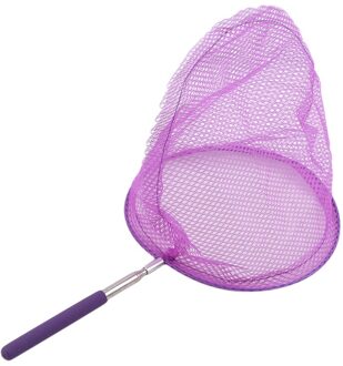 Kids Visnetten Regenboog Telescopische Vlinder Netto Insect Vangen Netten Voor Kinderen Catching Insecten Bug Kleine Vis paars