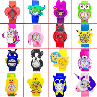 Kids Watches Baby Toys 16 Animal Styles Tiger/Lion/Dinosaur/Owl/Pony/Bunny/Bee/Dog Children Watch for Boys Girls Birthday Gift