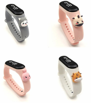 Kids Watches For Boys Girls Students Digital Children Watch Square LED Cartoon Electronic Sports Waterproof Wrist Watch Relogio