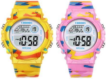 Kids Watches Girl Fashion Cute Pink Digital Led Electronic Sport Watch Boy Silicone Strap WristWatch Children Clock Reloj Enfant
