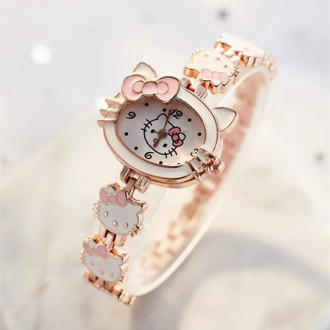 Kids Watches Hello Kitty Women Girls Watches Clock Children's Cute Cartoon Watch Gifts Relogio Infantil Montre Enfant