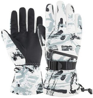 Kids Waterdicht Winddicht Warme Handschoenen Winter Professionele Ski Handschoenen Meisjes Jongens Volwassen Sneeuw Kids Skiën Snowboard Handschoenen # Zer C / L