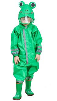 Kids Waterdichte Regenbroek Regen-Proof En Ademend Hooded Regenjas Met Reflector Baby Jongens Meisjes Jumpsuit Regenjas
