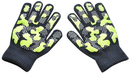 Kids Winter Handschoenen Jongens Meisjes Kinderen Winter Warm Gebreide Wapiti Camouflage Pint Screen Leuke Handschoenen Guantes Invierno groen