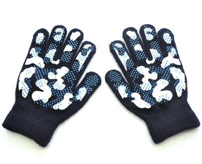 Kids Winter Handschoenen Jongens Meisjes Kinderen Winter Warm Gebreide Wapiti Camouflage Pint Screen Leuke Handschoenen Guantes Invierno marine