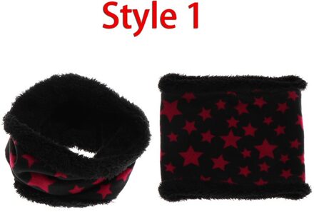 Kids Winter Warm Cirkel Sjaal Baby Jongens Meisjes Vijf Sterren Gedrukt Sjaals Kinderen Katoenen Zachte Ring Loop Sjaals Hals warmers 1