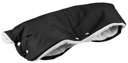 Kids Winter Warm Wandelwagen Handschoenen Kinderwagen Hand Muff Waterdichte Kinderwagen Mitten Baby Buggy Clutch Winkelwagen Dikke Fleece Handschoenen zwart