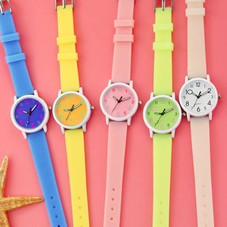 Kids Wrist Watch Cartoon Candy Watches Rubber Quartz Clock Best Gift Watch Children Silicone Sports Watch for Girls reloj montre