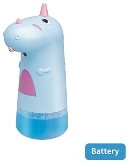 Kids Zeepdispenser Automatische Schuimende Infrarood Slimme Sensor Intelligente Handwasmachine Voor Keuken Badkamer Gebruik Volume 250Ml blauw (accu)