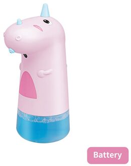 Kids Zeepdispenser Automatische Schuimende Infrarood Slimme Sensor Intelligente Handwasmachine Voor Keuken Badkamer Gebruik Volume 250Ml roze (accu)