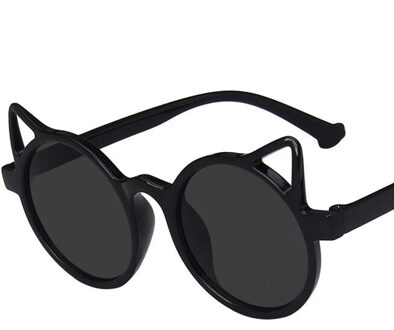 Kids Zonnebril Meisjes Cat Eye Kinderen Bril Jongens UV400 Lens Baby Zonnebril Leuke Brillen Tinten Driver Bril zwart