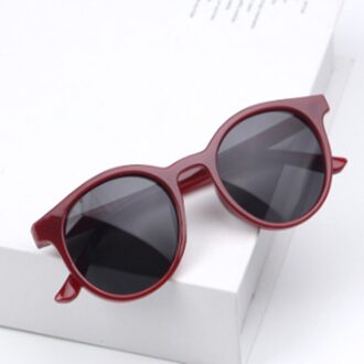 Kids Zonnebril Meisjes Kinderen Bril Jongens UV400 Lens Baby Zonnebril Leuke Brillen Shades Goggles Bourgondië