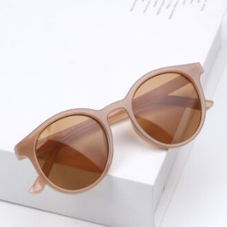 Kids Zonnebril Meisjes Kinderen Bril Jongens UV400 Lens Baby Zonnebril Leuke Brillen Shades Goggles champagne