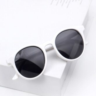 Kids Zonnebril Meisjes Kinderen Bril Jongens UV400 Lens Baby Zonnebril Leuke Brillen Shades Goggles wit