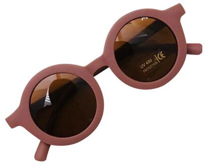 Kids Zonnebril Meisjes Mode Kinderen Bril Jongens UV400 Lens Baby Zonnebril Leuke Brillen Tinten Driver Bril donker roze