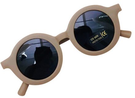 Kids Zonnebril Meisjes Mode Kinderen Bril Jongens UV400 Lens Baby Zonnebril Leuke Brillen Tinten Driver Bril koffie