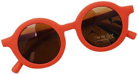 Kids Zonnebril Meisjes Mode Kinderen Bril Jongens UV400 Lens Baby Zonnebril Leuke Brillen Tinten Driver Bril rood