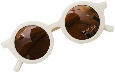 Kids Zonnebril Meisjes Mode Kinderen Bril Jongens UV400 Lens Baby Zonnebril Leuke Brillen Tinten Driver Bril wit