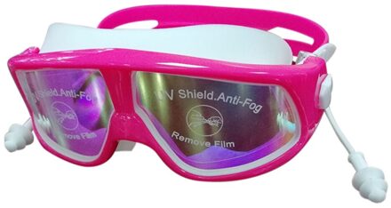 Kids Zwembril Anti-Fog Uv Waterdicht Zwemmen Bril Voor Zomer C55K Rood
