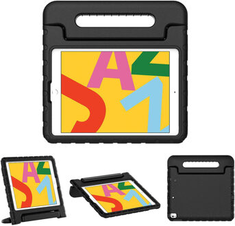 Kidsproof Backcover met handvat iPad 10.2 (2019 / 2020)  tablethoes - Zwart