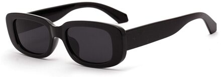 Kiekeboe mannen rechthoek zonnebril luipaard vrouwen zomer dames zonnebril retro vierkante zwart roze uv400 full zwart