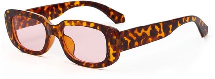 Kiekeboe mannen rechthoek zonnebril luipaard vrouwen zomer dames zonnebril retro vierkante zwart roze uv400 luipaard met roze