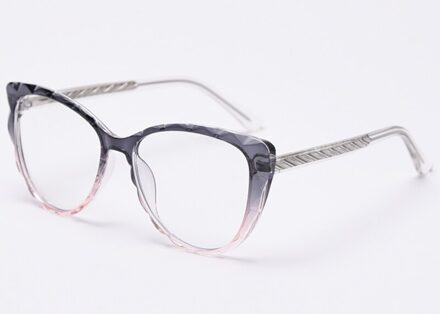 Kiekeboe TR90 Frame Cat Eye Bril Vrouwelijke Transparant Zwart Optische Glazen Frame Vrouwen Items grijs roze kader