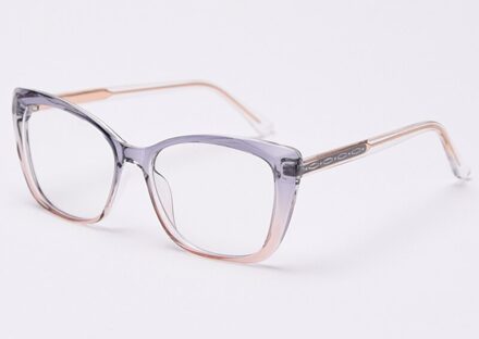 Kiekeboe TR90 Grote Glazen Frame Vrouwen Clear Lens Patroon Zwarte Dames Cat Eye Bril Optische Accessoires Vrouwelijke -Selling blauw roze kader