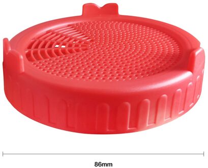 Kiemen Deksel Zaad Groeiende Gisting Groente Afdichting Deksels Voor Mason Jar Food Grade Mesh Spruit Cover Kit Rood