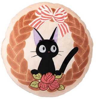 Kiki's Delivery Service Pillow Jiji Bread Wreath 35 x 35 cm