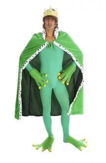Kikker cape met handen en poten voor volwassenen - Verkleedkleding - One size