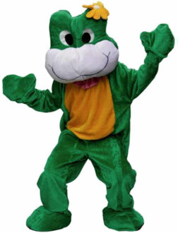 Kikker dierenpak - verkleedkleding - volwassenen - mascotte outfit - groen - one size