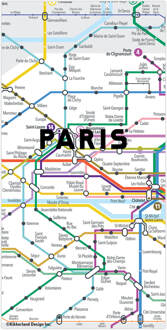 Kikkerland Paris Map Magnets