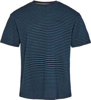 Kikki T-shirt Navy Gestreept Donkerblauw - M,L