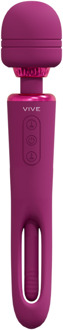 Kiku - Dubbelzijdige Wand met Innovatieve G-Spot Flapper Stimulator - Roze