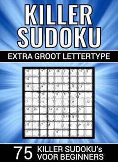 Killer Sudoku - Extra Groot Lettertype - 75 Puzzels Voor Beginners - Puzzelboeken & Meer