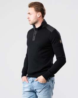 Kilmington Heren Kwart Rits Truien Zwart - S