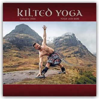 Kilted Yoga Square Wall Sunday Start Cal - Browntrout Wandkalender - Carousel