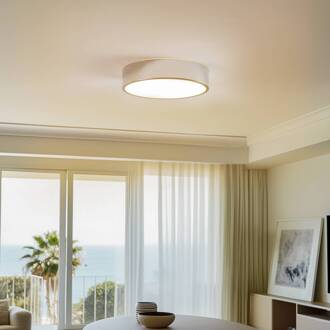 Kimban plafondlamp van metaal, Ø 36 cm, chroom chroom, wit