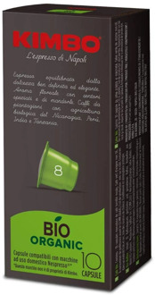 Kimbo Coffee Capsules Compatible Nespresso - Bio Organic (10x10 capsules)